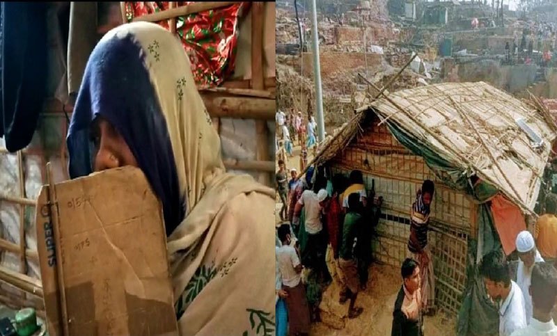 উখিয়ার রোহিঙ্গা শিবিরের আগুনে অলৌকিকভাবে অক্ষত একটি ঘর